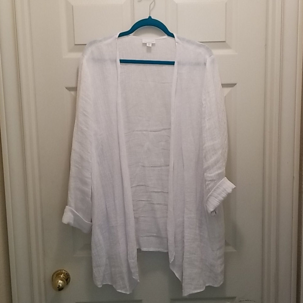 Jjill linen Pure Jill Cardigan